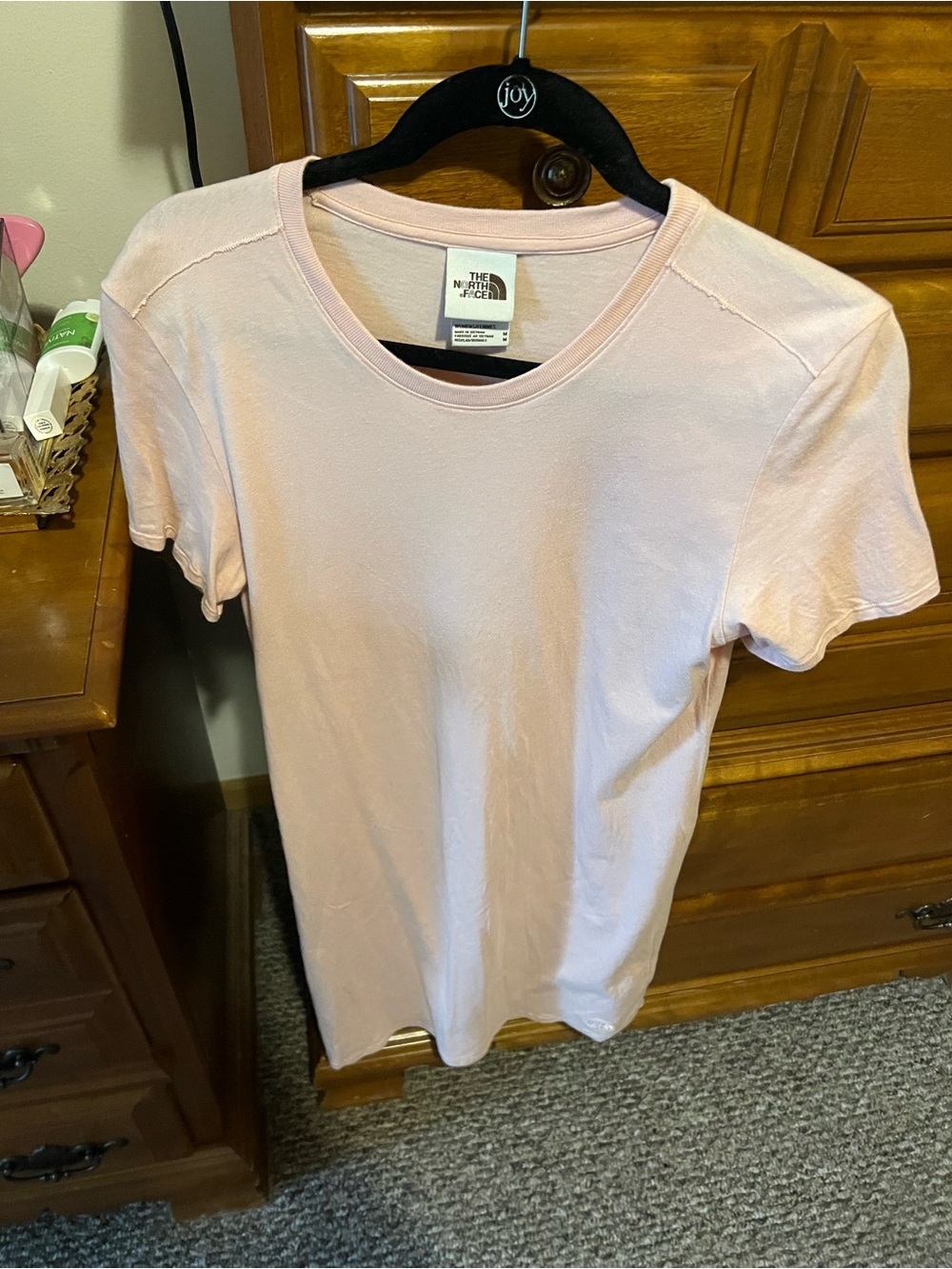 The North Face Women’s Short Sleeve T-shirt Dress — Pale Pink
